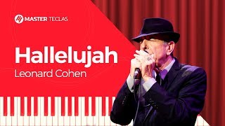 Leonard Cohen  Hallelujah  Piano tutorial  Master Teclas [upl. by Eiblehs422]