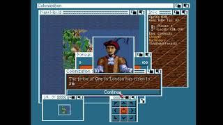 Sid Meiers Colonization  Commodore Amiga  No Commentary [upl. by Anelaj393]