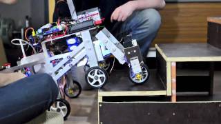 HeriotWatt EPS Mechanical Engineering Stair climbing Robot Shrimp 2011 [upl. by Aken743]