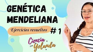 GENETICA MENDELIANA EJERCICIOS [upl. by Elletnahs]