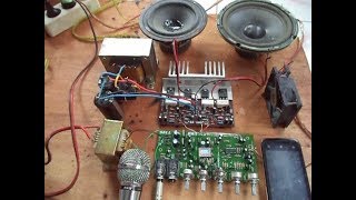 Merakit Amplifier Karaoke 2 Mic  Echo Tutorial [upl. by Yssirk]