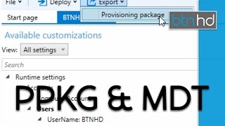 Deploy Provisioning Packages with MDT [upl. by Acitel]