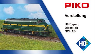 PIKO V121 H0 Expert Diesellok NOHAB 52480ff [upl. by Cumings]