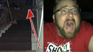 REAL GHOST ENCOUNTER EXPLORING HAUNTED BASEMENT [upl. by Ankeny]