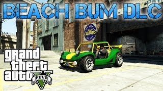 Grand Theft Auto V  BEACH BUM DLC  New cars and weapons gameplay [upl. by Norreg]