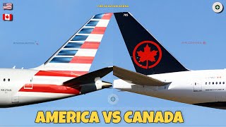 American Airlines Vs Air Canada Comparison 2024 🇺🇲 Vs 🇨🇦 [upl. by Lower]