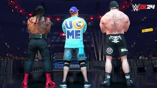 WWE 2K24 Roman Reigns Brock Lesnar amp John Cena Are Back [upl. by Rice]