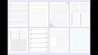 Printable Notebook Paper KDP Interior  Designs Bundle  Canva Templates  Editable Canva [upl. by Ernestine]