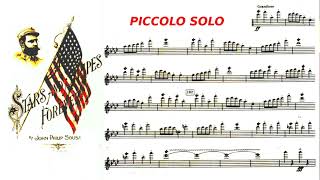 The Stars and Stripes Forever  Piccolo solo by Salvatore Piparo [upl. by Roanne]