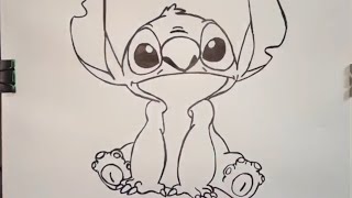 ZERO draws disneys “stitch” from LILO and stitch live [upl. by Eamaj]