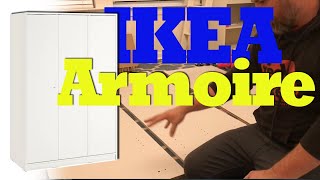 Assembling an IKEA Kleppstad Armoire How To [upl. by Robinetta]