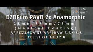 DZOFilm PAVO 2X ANAMORPHIC LENSES TEST 28mm55mm75mm all at T28 Shot on ARRI ALEXA 35 [upl. by Checani]