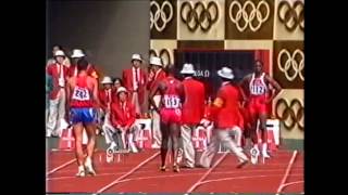 1988 Olympics 100m Semifinal 2 Seoul South Korea [upl. by Carbone]