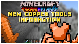 NEW Copper Tools INFORMATION REVEALED By Mojang  Minecraft 117 Caves amp Cliffs Update [upl. by Dorren455]