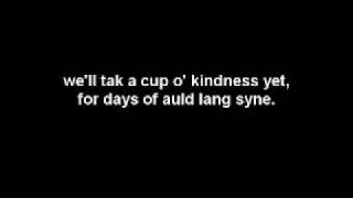 Auld Lang Syne with lyrics [upl. by Carper]