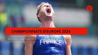 Championnats d’Europe 2024 Kevin Mayer qualifié pour les JO 2024 JO sport athletisme kevinmayer [upl. by Kung759]