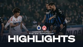 CLUB BRUGGE  KV KORTRIJK  HIGHLIGHTS  20232024 [upl. by Oilicec]