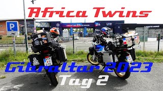 Africa Twin  Gibraltar 2023  Motorradfernreise  Tag 2  Paris  Le Mans [upl. by Ylebmik]