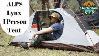 ALPS Mountaineering Lynx 1Person Tent Review [upl. by Eednil595]