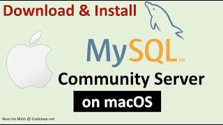 Download and Install MySQL Community Server on macOS [upl. by Bourn]