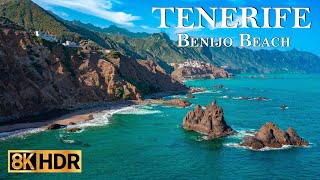 Benijo Beach  Taganana  Tenerife  Canary Islands  Spain 8K [upl. by Argile]