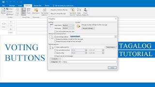 Voting Buttons In Outlook Tagalog Tutorial  Voting Option In outlook [upl. by Zasuwa]