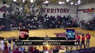 Wekiva 2023 Boys Basketball Preseason Classic Game 3 East River vs Apopka [upl. by Tevlev]