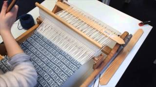 Rigid Heddle Double Weave Part 3  4 step weaving amp OOPs at end [upl. by Milda]