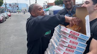 Cripmac Feeds the homeless and gets a haircut on skid row [upl. by Mahgem222]