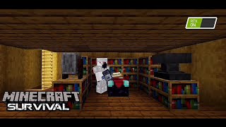 How I Made This Enchantment Room In Minecraft  Minecraft survival series Episodes 6 Amyolline [upl. by Ronnie]