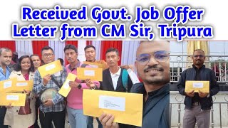 JRBTLDC GroupC Govt Job Offer Letter Distribution Programme by Honble CM Sir Tripura jrbt [upl. by Ahsekahs]