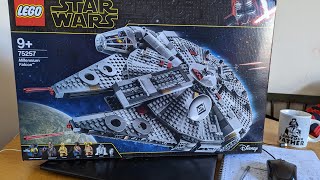 Lego Star Wars Millennium Falcon 75257  Building amp Review [upl. by Ahsirkal]