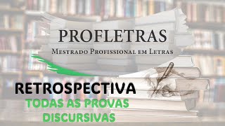 PROFLETRAS  RESTROSPECTIVA PROVA DISCURSIVA AULA 1 [upl. by Raouf353]