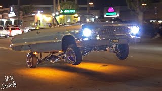 Lowrider Cars and Bikes Cruising Whittier Blvd LA [upl. by Val]