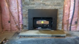 REAL STONE VENEER Fireplace Reface [upl. by Alien165]