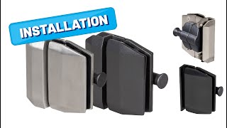 Latch bracket Installation Glass To Glass Latch Bracket amp Glass To Wall Latch brackets [upl. by Ilellan]