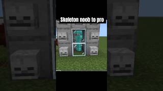 Skeleton noob to pro in Minecraft [upl. by Dombrowski]