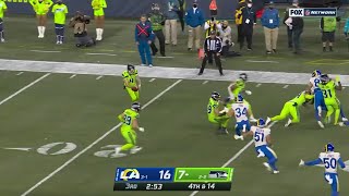 Seahawks Punt Twice On the Same Play [upl. by Kera955]