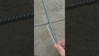 Useful construction tips How to reliably tie reinforcement shorts diy tips construction [upl. by Dorice]