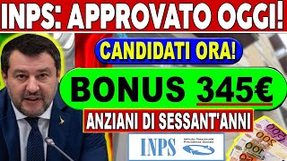 🚨APPROVATO OGGI Bonus 145€ per i pensionati INPS  Capire tutto [upl. by Eniruam]