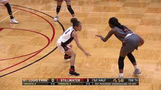 High School Girls Basketball St Louis Park vs Stillwater [upl. by Ramsa260]