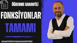 FONKSİYONLAR TAMAMI  TEK VİDEO TEK PDF  Öğrenme Garantili [upl. by Anoel]