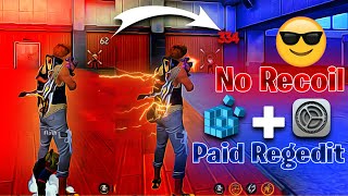 Aimbot  No Recoil NEW PAID REGEDIT Free Fire Auto Headshot Config on Bluestacks MSI [upl. by Aliuqat]