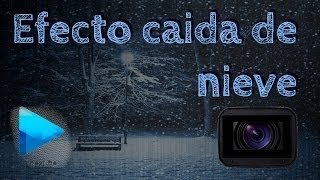 Tutorial Sony Vegas Pro 12 Como crear EFECTO caida de NIEVE [upl. by Prager]