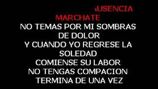 TIERRA SECA  MARCHATE KARAOKE [upl. by Nylauqcaj]