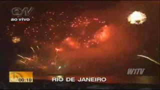 Virada do Ano 2010 Londres Rio de Janeiro São Paulo e Brasilia queima de fogos [upl. by Gyatt]