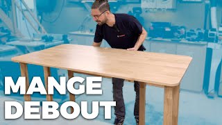 Tuto Petitcopeau Comment fabriquer un mangedebout modulable en table [upl. by Liahcim]