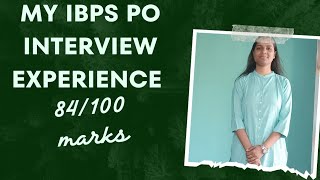 MY IBPS PO INTERVIEW EXPERIENCE SCORED 84100 ibps banking [upl. by Giavani]