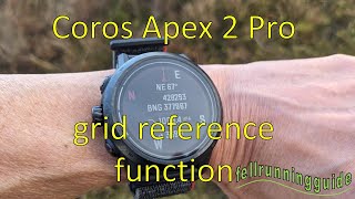 Coros Apex 2 Pro grid reference feature coros gpswatch [upl. by Cinelli]