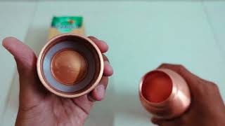 Sabse Best Copper Bottle Unboxing  Zandu Copper Water 950 ml Bottle [upl. by Nahsor]